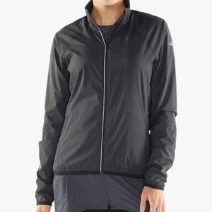 Icebreaker Women Cool Lite Rush Windbreaker Jacket (XL) Black / Embossed
